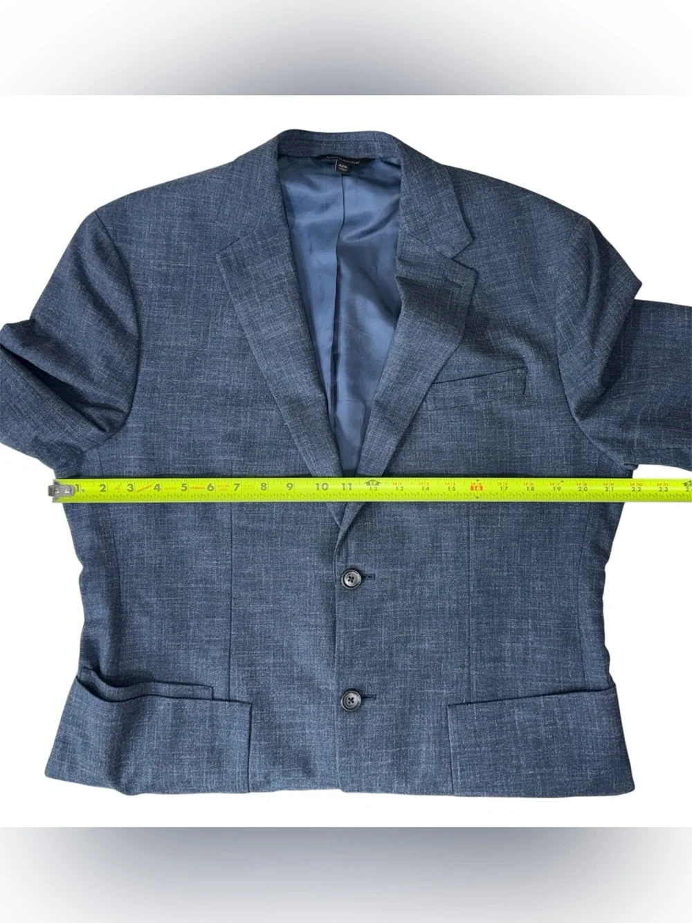 Banana Republic Men’s 42R Blue Slim Stretch Cotton Blazer Jacket Sport Coat